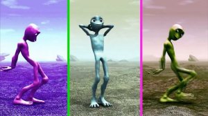 Green alien dance with song/El chombo Dame tu cosita song/Dame tu cosita song funny alien dance