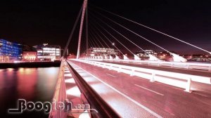 Timelapse of Dublin's Samuel Beckett Bridge