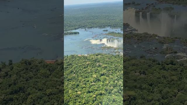 Iguazu Falls from helicopter