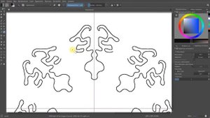 Krita инструмент multibrush - мультикисть
