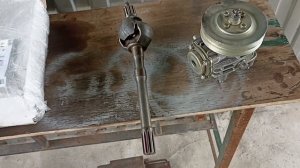 Самодельный минитрактор дизельный на военных мостах . Начало!