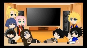 ||Naruto's Friends react to him||SasuNaru||