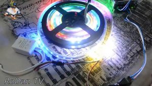 RGB лента WS2812B для Ambilight  подсветки мониторов.Управляемые RGB светодиоды WS2812