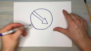 Как нарисовать Дорожный Знак Объезд Препятствия Справа