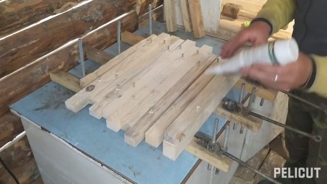 Деревообработка. Стенка улья из горбыля.