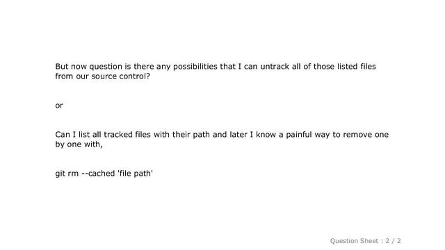 iOS : Naive Git setup, Is it possible to untrack files which are listed on my .gitignore? смотреть онлайн