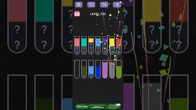 Water Sort Puzzle Sort Color Level 230 смотреть онлайн