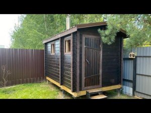 Баня 3,6*2,4 м. Когда всего 6 соток.