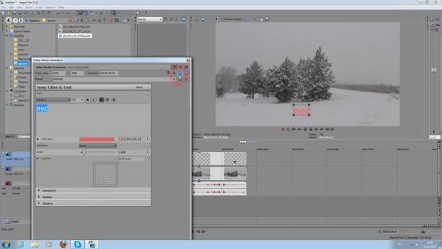 Sony Vegas 12, вставка титров,слов... смотреть онлайн