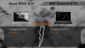 Asus ROG Zephyrus G14 vs MSI Summit E15