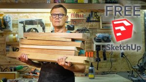 Small Cantilever Shelves Workshop DIY+ Free SketchUp Plan