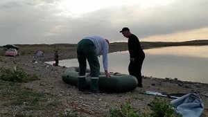 Рыбалка в Казахстане. Экибастуз. Моя первая надувная лодка Аква Оптима 260