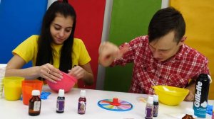 Рулетка СЛАЙМ Челлендж - Шоу Вики и Фёдора - Как сделать слайм?