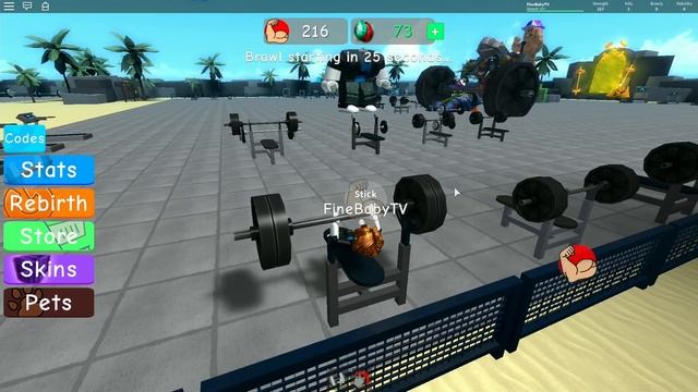 Решил пойти в КАЧАЛКУ в Роблокс. ROBLOX Weight Lifting Simulator 3 смотреть онлайн
