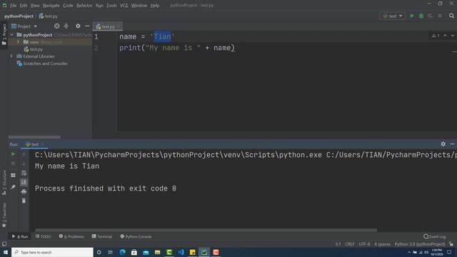 Python Tutorial Part 3 (How to Use String in Python) | Tech Tian