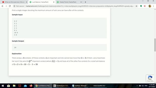 luck balance hackerrank solution java #hackerrank