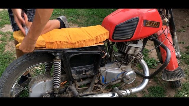 Делаем сидушку на ИЖ-ПЛАНЕТА5 I Shabalin_nikita смотреть онлайн