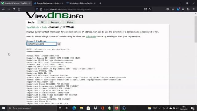 Find A Domain Owner | How To Check Domain Registration | OSINT | Whois Lookup смотреть онлайн