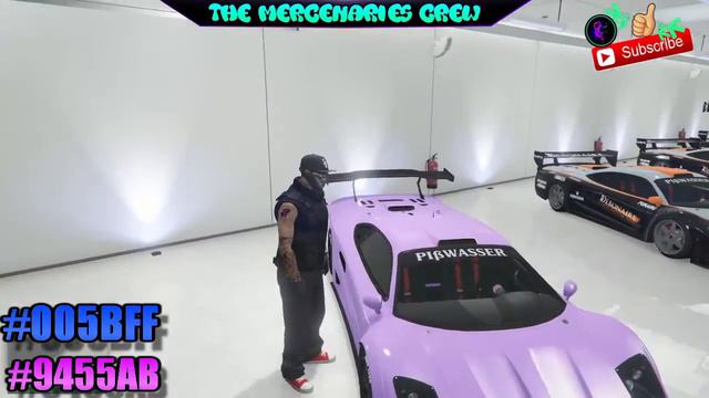 CREW COLORS on GTAOnline ( pastel purple - blueberries ) смотреть онлайн