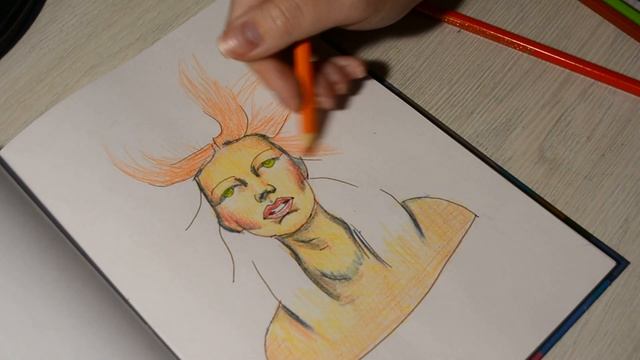 Как я рисую акварельными карандашами (speedpaint) смотреть онлайн