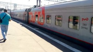 Пассажирский поезд номер 131 Орск - Москва. Прибытие на Казанский вокзал.