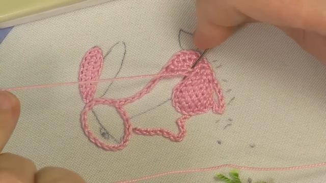 3D bunny How to embroider a bunny Detached stitch смотреть онлайн