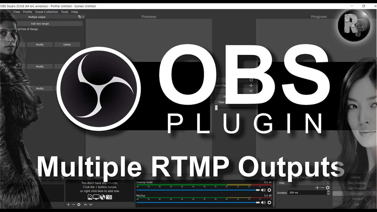 Мульти трансляция, плагин Multiple RTMP outputs #RitorPlay