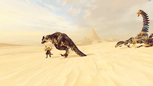 Tomb Scorpion VS Carnosaur - Tomb Kings - Total War: Warhammer 2 смотреть онлайн