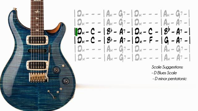 Smooth Slow Blues In D Minor _ Guitar Backing Track