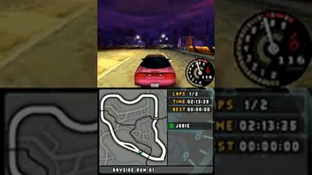 Need For Speed: Underground 2 (Nintendo DS) "Go Underground" Circuit Bayside Run 01 (Level 1) смотреть онлайн