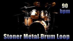 Free STONER METAL BEAT DRUM LOOP 90 bpm