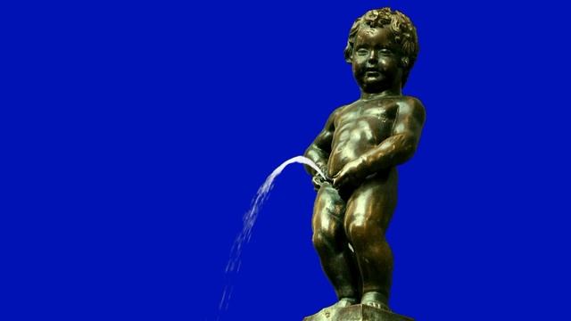 Green Screen Manneken Pis (Писающий мальчик)1080p full hd