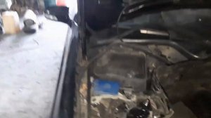 мерседес 211 снятие двигателя часть 2