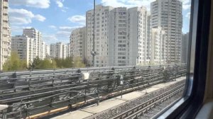 Легкое метро в Москве!Поездка по перегону «Улица Старокачаловская»-Улица Скобелевская»