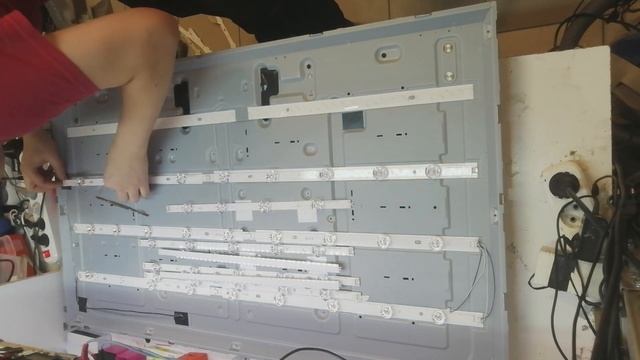 LG 47LB650V замена подсветки. смотреть онлайн