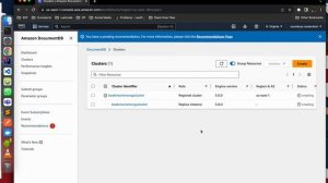 Create MongoDB Cluster Using Amazon DocumentDB