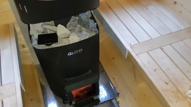 Тестирование дачной бани-бочки от bochky.ru, печи Grill’D Aurora Trio и парогенератора к ней.