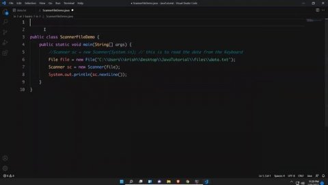 Scanner Class in Java to Read Data from Text File | Java Tutorial For Beginners | java.util