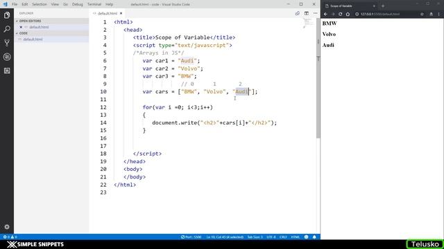 #16 JavaScript Tutorial | Introduction to Array