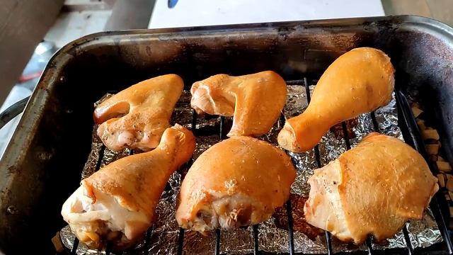 Коптильня походная "Трофей"  Ошибка при доведении курицы до готовности !