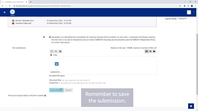 NEBOSH OBE: Upload your examination paper, desktop смотреть онлайн