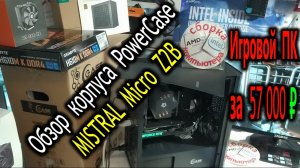 Обзор корпуса PowerCase MISTRAL Micro Z2B SI. Сборка игрового компьютера Дмитрия за 57 000₽ / 623$.