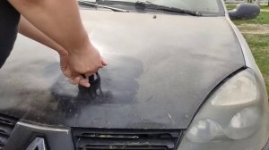 Удаляем вмятину на машине.