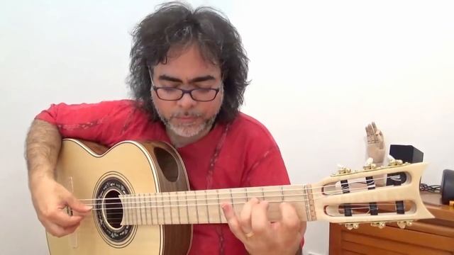 Double Fret-board Marcelo Barbero 1945Q (Ovangkol) New Andalusian Flamenco Guitars Spain смотреть онлайн