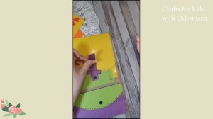 Рюкзак из бумаги. Поделки из бумаги. Поделки для детей.