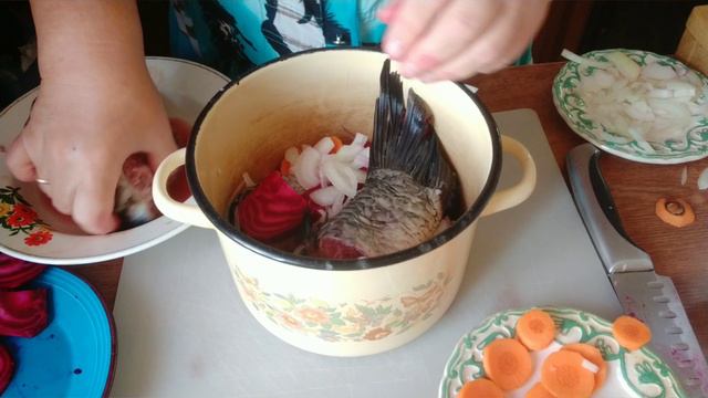 Карп под овощами смотреть онлайн