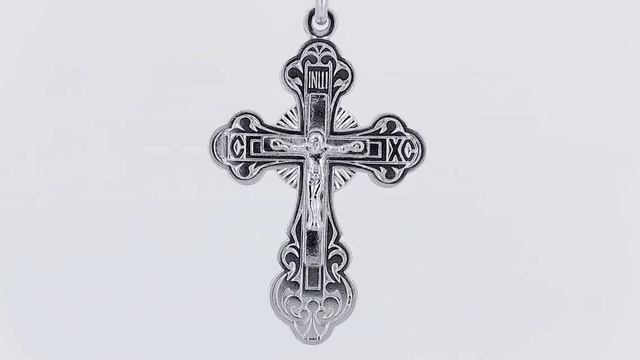 Крест нательный, серебро 925, Покрытие родий, Золотой Меркурий каталог. Арт. 5043р смотреть онлайн