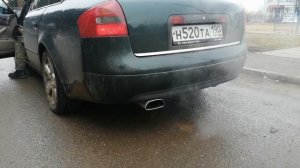 Выхлоп Audi A6 C5 с резонатора Гельмгольца