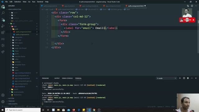 105. Authentication - Design the auth (Login) page in the angular смотреть онлайн