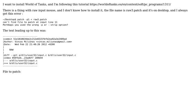 Ubuntu: How to install .patch file? смотреть онлайн